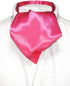 Biagio ASCOT Solid HOT PINK FUCHSIA Color Cravat Men's Neck Tie...