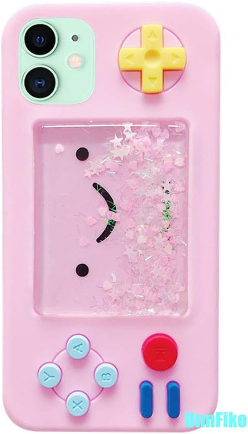 UnnFiko Squishy 3D Cartoon Game Case Compatible with iPhone 11 Pro, Creative Liquid Stars Funny Play Case Soft Rubber Protective Cover for Girls W...
