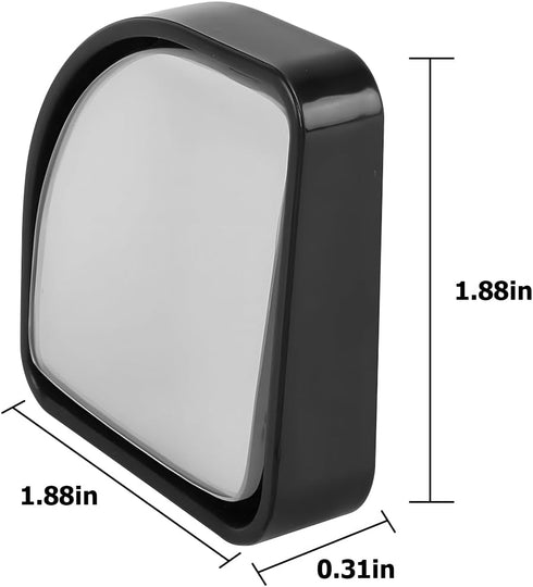 Blind Spot Mirror For Car, Adjustable 360° Wide Angle Side Rear View Mirror, 2Pcs Fan Shape HD Glass Convex Rear View Mirrors, ABS Rearview Mirror...