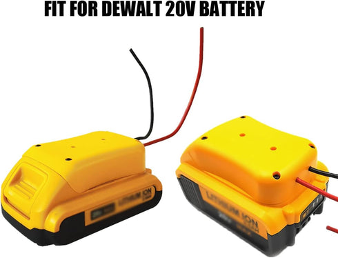 Power Wheels Battery Adapter Fit for DeWalt 20V Battery Connector with 12awg Wires 2Packs...