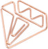 100Pcs Paper Clips, Rose Gold Paper Clips Cute Diamond Shaped Multifunctional Metal Small Planner Clips for Students Office Supplier Stationery...