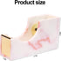 Tape Dispenser Acrylic Tape Dispenser Desk Marble Pink Cute Tape Dispenser for Desktop Accessories Office Supplies...
