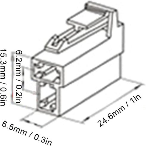 T Type Power Plug, Power Plug T Type 2 Power Plug Cable Connectors Set Fit for FT 7800R FT 8800R FT 8900R...