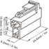 T Type Power Plug, Power Plug T Type 2 Power Plug Cable Connectors Set Fit for FT 7800R FT 8800R FT 8900R...
