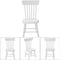 Dollhouse Chair, Miniature Furniture Model Wooden Dining Chair Furniture for 1:12 Doll House Accessory Dollhouse Accessories (White)...