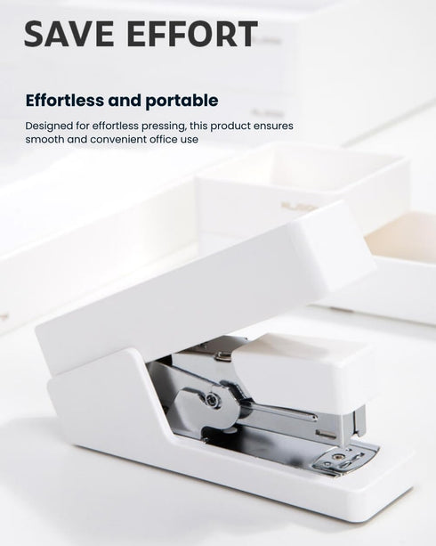 Effortless Stapler, Office Stapler, 25 Sheet Capacity, Multi-Functional Manual Stapler for Students, Family, ABS Body, Steel Construction, a Stora...