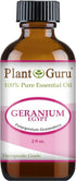 Plant Guru Geranium Essential Oil 2 oz 100% Pure Undiluted Therapeutic Grade...