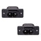 uxcell C8 Panel Mount Plug Adapter AC250V 2.5A 2 Pins IEC Inlet Module Plug Power Connector Straight, 2 Pack...