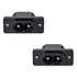 uxcell C8 Panel Mount Plug Adapter AC250V 2.5A 2 Pins IEC Inlet Module Plug Power Connector Straight, 2 Pack...