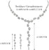 Unicra Silver Bride Necklace Earrings Set Rhinestone Bridal Wedding Jewelry Sets Prom Costume Jewelry Set Party Choker Necklace for Women and Brid...
