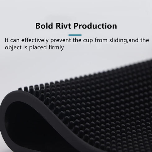 Reusable Bar Mat for Coffee Maker Mats, Countertop Spill Mats, 6" x 12" Black Dish Drying Mat...