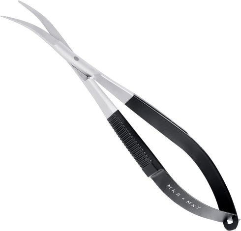 Spring Action Curved Blade 4.5 Inch EZ Snip Squeeze Scissors with Pouch Sleeve for Applique, Embroidery, Fabric, Thread, Knitting, Sewing, Arts & ...