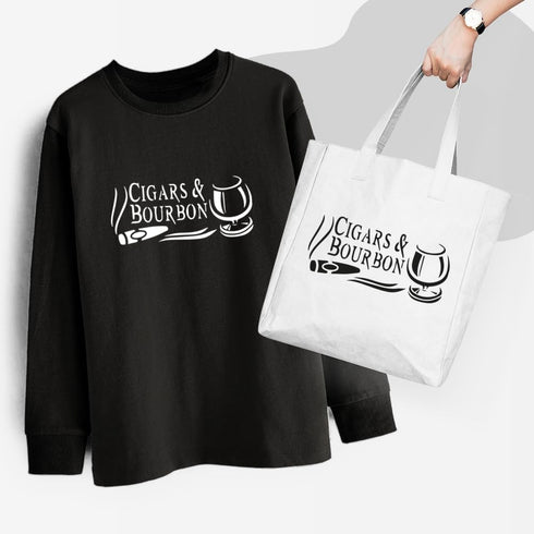 Cigars and Bourbon Stencil Reusable Sturdy Flexible Clear Plastic 1-5x11 in Arts and Crafts Material Scrapbooking for Airbrush Painting Drawing...