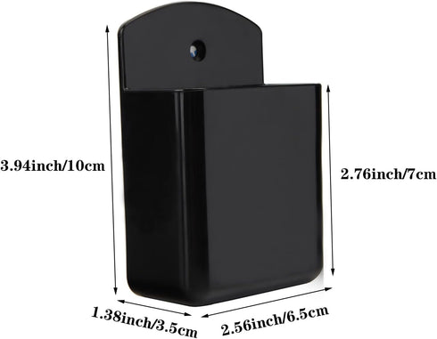 Pack of 2 Self Adhesive TV Air Conditioner Remote Control Holder Wall Mount Storage Box Organizer...