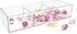 Isaac Jacobs Large 3-Compartment Acrylic Stackable Organizer (12.9" L x 5" W x 2.7" H), Multi-Sectional Tray & Storage Solution for Makeup, Craft ...