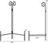 Plate Stand for Display, Black Curved Metal Plate Easel for Display, Decoative Holder for Art, Photos and Cards, 6inch 1-Pack...