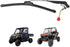 KEMIMOTO UTV Windshield Wiper Kit Hand Operated Manual Windshield Wiper for Hard Coated Or Glass Windshields Compatible with Maverick X3 Commander...