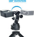 Sametop Ball Joint Mount Aluminium Swivel Arm Mount with Wrench Compatible with GoPro Hero 12, 11, 10, 9, 8, 7, 6, 5, 4, Session, 3+, 3, 2, 1, Her...