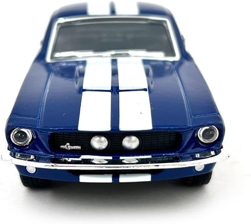 KiNSMART - 1967 Ford Shelby Mustang GT500 1:38 Scale 5" Die Cast Metal Model Toy Muscle Car (Blue)...