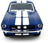 KiNSMART - 1967 Ford Shelby Mustang GT500 1:38 Scale 5" Die Cast Metal Model Toy Muscle Car (Blue)...