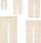 BENECREAT 5Pcs Bow Maker Templates, Wood Bow Tie Boards Craft Sewing Tool for Ribbon Bow Making Hair Bows Gift Bows Crafts Making, Slot: 8mm...