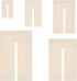 BENECREAT 5Pcs Bow Maker Templates, Wood Bow Tie Boards Craft Sewing Tool for Ribbon Bow Making Hair Bows Gift Bows Crafts Making, Slot: 8mm...