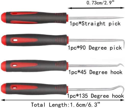 Short Hook Set,Oil Seal Hook, Pull Out The Hook, Oil Seal Screwdriver Pull Out The Hook and Remove.Assembly and Removal of Small Parts,Automobile,...