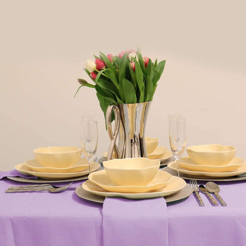 Kadut Square Tablecloth 52 x 52 Inch Lavender Square Table Cloth for Square or Round Table | Heavy Duty | Washable Tablecloth for Parties, Wedding...