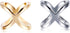 2PCS Women Lady Girls Simple Fashion X Shape Scarves Buckle Scarf Clip Scarf Ring Wrap Clamp Silk Scarf Clasp Holder for Clothing Neckerchief Shaw...