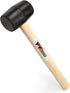 YY-2-005 Rubber Mallet Hammer With Wood Handle–8-oz, black...