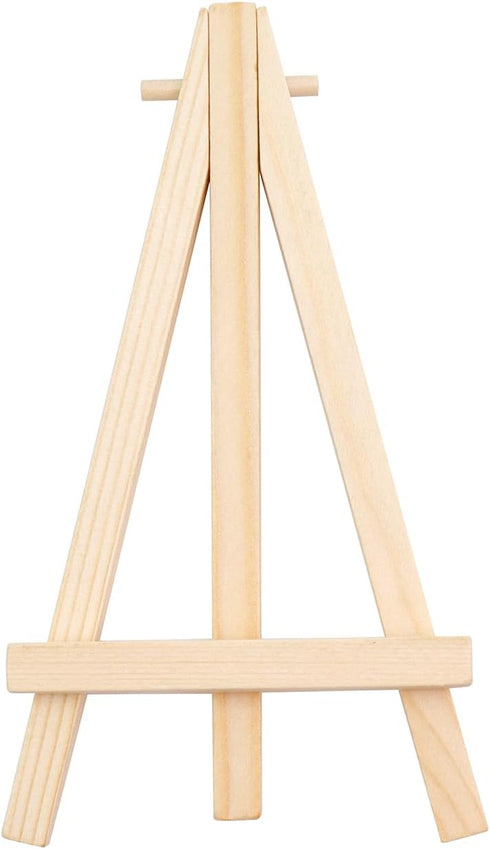 10 Pcs Wooden Easels Mini Easel Stand Small Easels for Display Tripod Cards Stand Art Craft Display Easels(6 Inch)...
