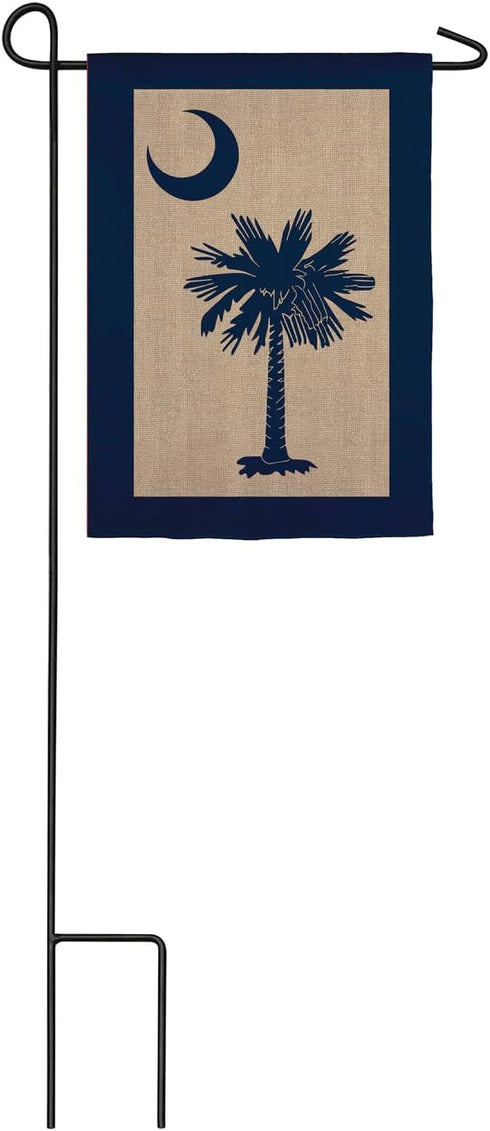 Evergreen Flag South Carolina Palmetto Garden Burlap Flag | Patriotic Garden Flag 12x18 Double Sided | State Garden Flags For Outside...