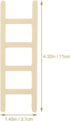Toyvian Mini Wooden Step Ladder, Mini Wood Doll House Ladder, 1: 12 Miniature Ladder, DIY Craft Accessory, for Doll House Accessories, Fairy Furni...