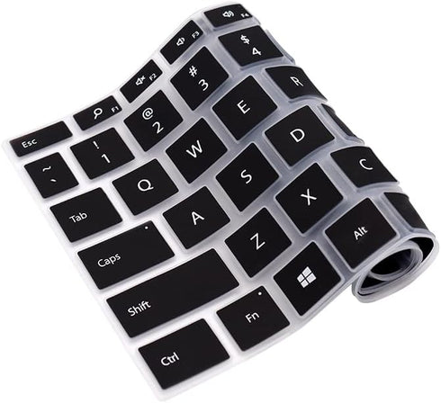 Keyboard Cover for 12.4" Newest Microsoft Surface Laptop Go 2 14" 2022 & Surface Laptop Go 2021 2020 with Touchscreen Keyboard Skin (Black)...