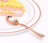 48Pcs Party Disposable Plastic Mini Forks and Spoons Set Polished Gold Cutlery Plastic Tasting Spoons Flatware Forks and Spoons for Small Appetize...