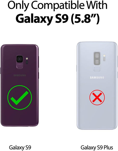 GOOSPERY for Samsung Galaxy S9 Wallet Case with Card Holder, Easy Magnetic Door Closure Protective Dual Layer Bumper Phone Back Cover with Hidden ...
