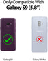 GOOSPERY for Samsung Galaxy S9 Wallet Case with Card Holder, Easy Magnetic Door Closure Protective Dual Layer Bumper Phone Back Cover with Hidden ...