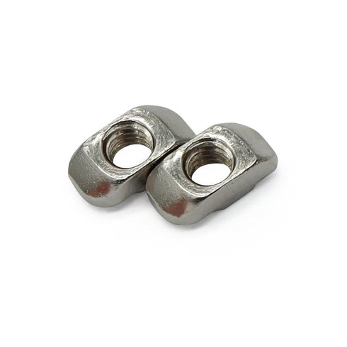 30 Series 1/4"-20 Threaded Standard Steel Drop in T-Nut, Drop in T-Nuts Accessory Hardware Nuts for 30 Series Aluminum Extrusion Profiles Rail, 20...
