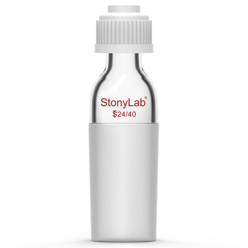 StonyLab Thermometer Inlet Adapter with 24/40 Inner Joint, 80mm Height, for Distillation Apparatus...