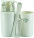 Toothbrush Travel Kit Portable Toiletry Kit Lightweight Travel Size comes with 1 Cup 2 Sub Bottles Dispenser Comb Toothbrush Holder (Pea Green)...