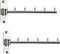 2 Pcs Folding Wall Mounted Clothes Hanger Rack with Swing Arm Stainless Steel Heavy Duty Coat Hook for Bathroom, Bedroom, Laundry Room - Silver...