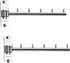 2 Pcs Folding Wall Mounted Clothes Hanger Rack with Swing Arm Stainless Steel Heavy Duty Coat Hook for Bathroom, Bedroom, Laundry Room - Silver...