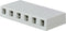 Legrand - OnQ Six Port Surface Mount Box Supports 6 Keystone Inserts, QuickConnect RJ25 6p6c Telephone Keystone Insert, White, WP3506WH...