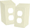 Bates- Duplex Wall Plate, 12 Pack, Light Almond Outlet Covers Wall Plate, Wall Plate Cover, Electrical Outlet Cover Plates, Wall Plates, Wall Outl...