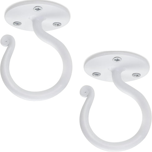 RTZEN Ceiling Hooks for Hanging Plants and Baskets - Wrought Iron Decorative Plant Hanger Indoor Hook Set - Plant Hangers Outdoor Metal Ceiling Ho...