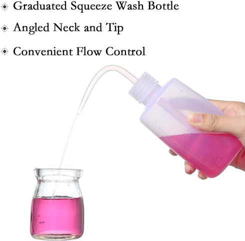 Watering Bottle Garden Tools Watering Can with Narrow Mouth Plant Flower Succulent Plastic Squeeze Bottle (250ml+250ml)...