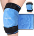 Large Ice Pack for Knee Pain Relief, 19" x 10" Knee Ice Pack Wrap Around Entire Knee, Hot Cold Therapy for Injuries, Swelling, Knee Replacement Su...
