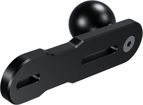 BRCOVAN Aluminum Alloy Mount Base with 1'' TPU Ball for Motorcycle Brake/Clutch Reservoir Cover Compatible with RAM Mounts B Size 1 Inch Ball Doub...