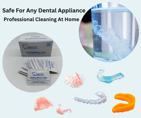 Retainer Cleaning Crystal for Clear Aligners and Retainers| Compatible with Aligners, Invis Align, Nightguards and Dentures| Daily or Weekly Used|...