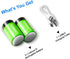 Rechargeable D Batteries, 2-Pack 1.5 Volt 12000mWh Li-ion D Battery for Household and Office Devices...